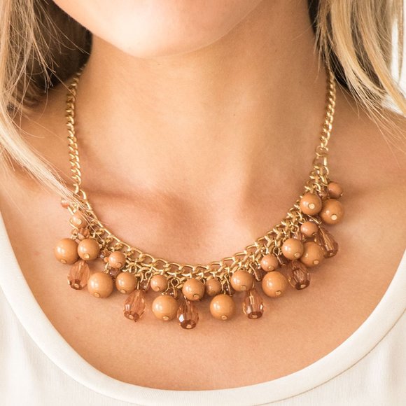 Tour de Trendsetter Brown Necklace